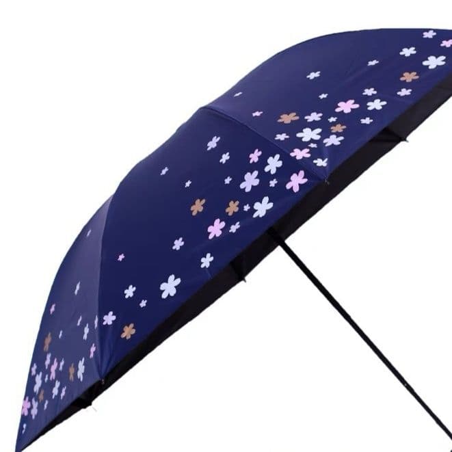折りたたみ傘 小花柄日傘雨傘兼用折りたたみ傘