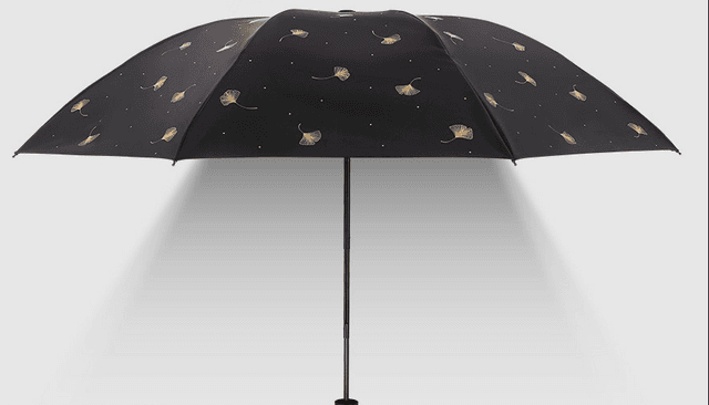 折りたたみ傘 銀杏柄紫外線カット折りたたみ傘晴雨兼用