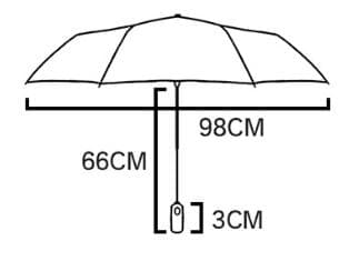 可愛いリボン柄晴雨兼用折りたたみ傘