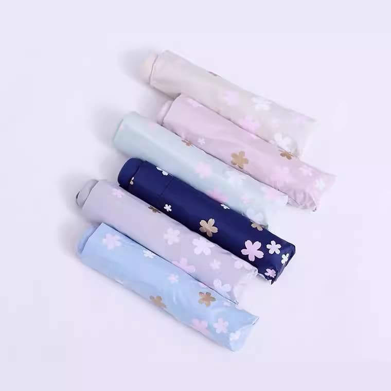 折りたたみ傘 小花柄日傘雨傘兼用折りたたみ傘