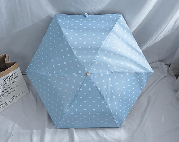 晴雨兼用ドット柄折りたたみ傘紫外線カット日傘雨傘