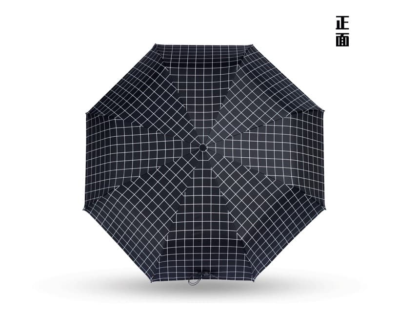 自動開閉 晴雨兼用 折りたたみ傘 格子柄 男女兼用