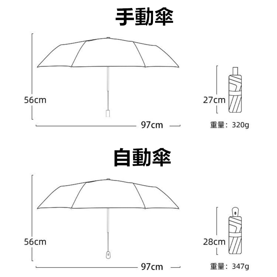 可愛い猫柄折りたたみ傘 晴雨兼用 紫外線カット 軽量コンパクト