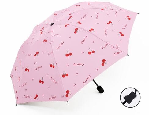 自動開閉 果物柄 晴雨兼用 折りたたみ傘 軽量