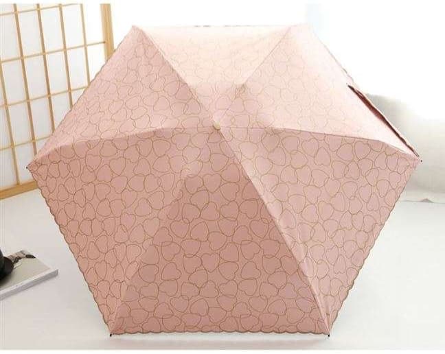 折りたたみ傘 ハート柄晴雨兼用折りたたみ日傘軽量