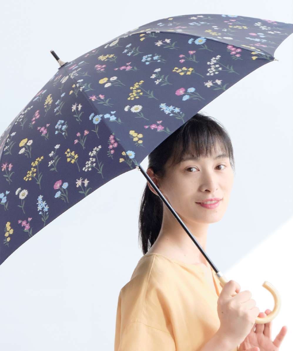 花柄エレガント晴雨兼用折りたたみ傘
