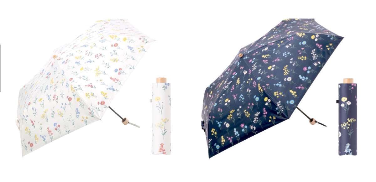 花柄エレガント晴雨兼用折りたたみ傘