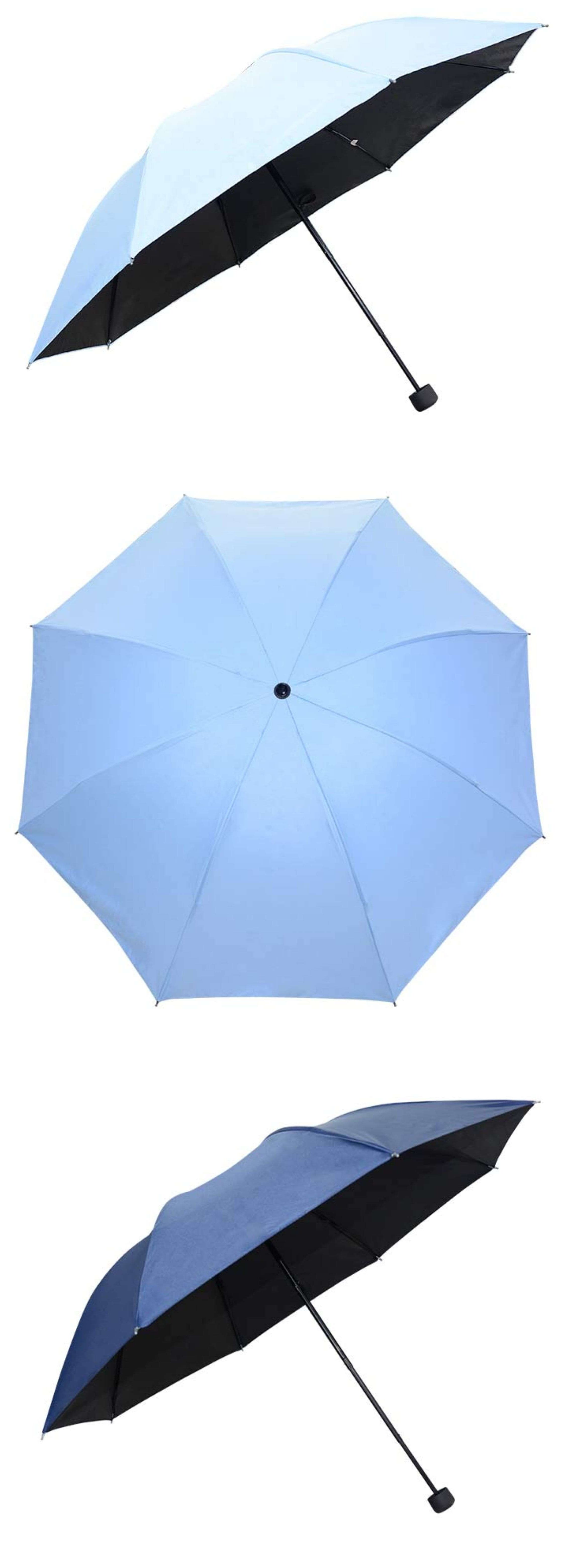 折りたたみ傘 完全遮光折りたたみ日傘軽量晴雨兼用