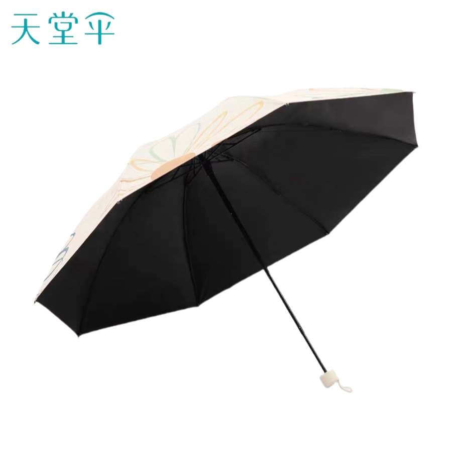 花柄デザイン晴雨兼用折りたたみ傘